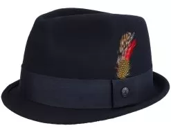 Crushable Dekker Black Trilby - Jaxon & James