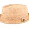 Raffia Diamond Crown Straw Pork Pie - Jaxon & James