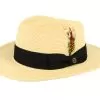 Summer C-crown Fedora Natural Straw Hat - Jaxon & James