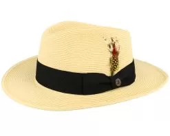 Summer C-crown Fedora Natural Straw Hat - Jaxon & James