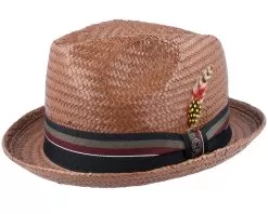 Tribeca Straw Hat Brown Trilby - Jaxon & James