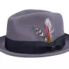 Crushable Blues Grey/Black Trilby - Jaxon & James