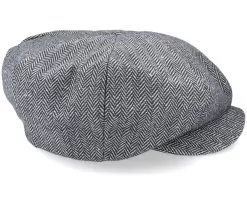 Herringbone Big Apple Grey Flat Cap - Jaxon & James -Fashion Hat Online 5055303799767 3