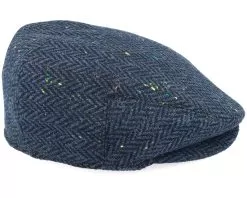Brooklyn Flat Cap Navy Snap Cap - Jaxon & James -Fashion Hat Online 5055953279589 3