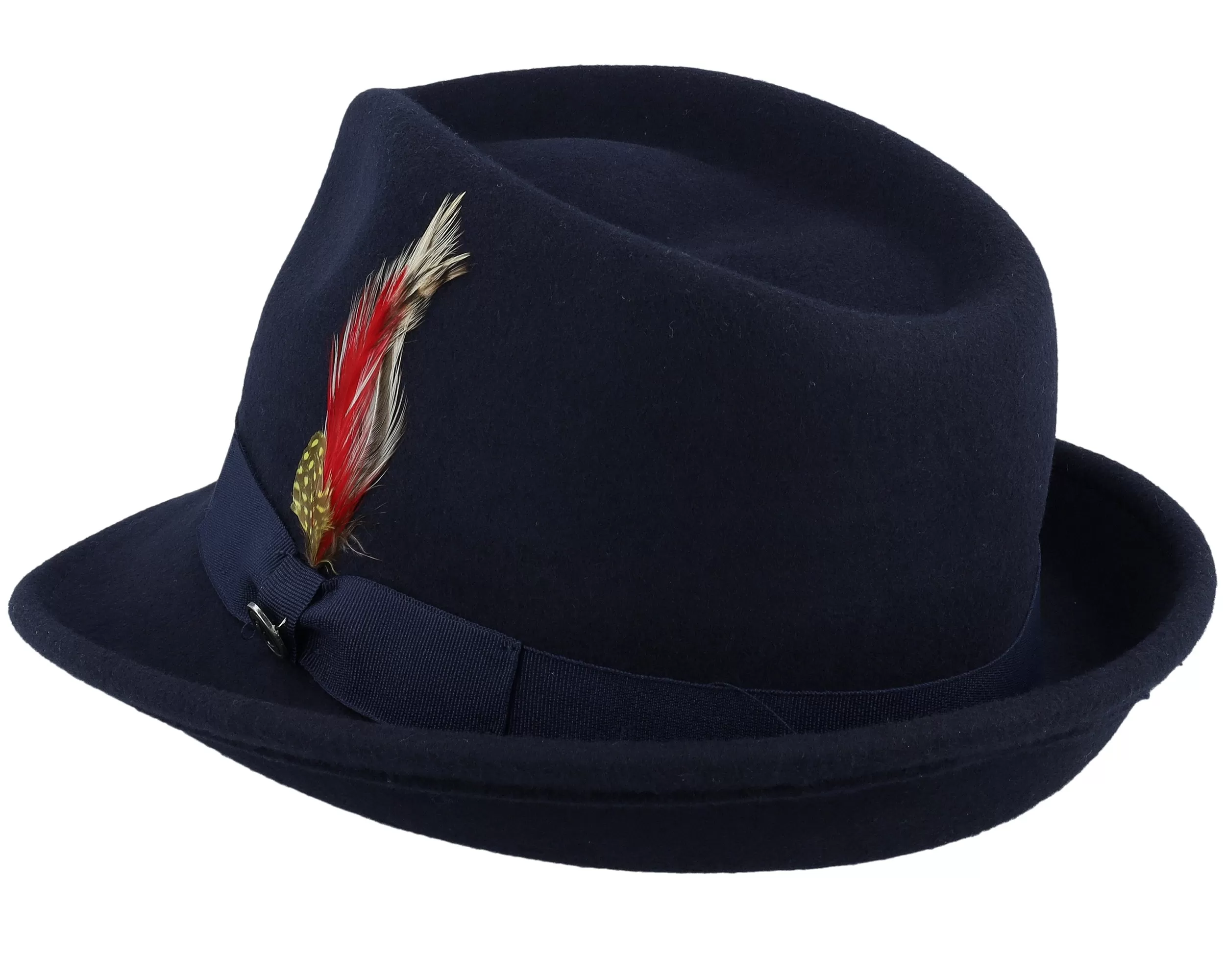 Detroit Hat Navy Blue Trilby - Jaxon & James 2 Detroit Hat Navy Blue Trilby - Jaxon & James - Image 2