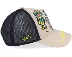 Rose-slither Chinchilla/Black Trucker - Ed Hardy -Fashion Hat Online 5056160086335 4