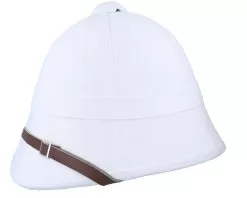 British White Pith Helmet - Village Hats