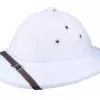 French Pith White Helmet - Village Hats