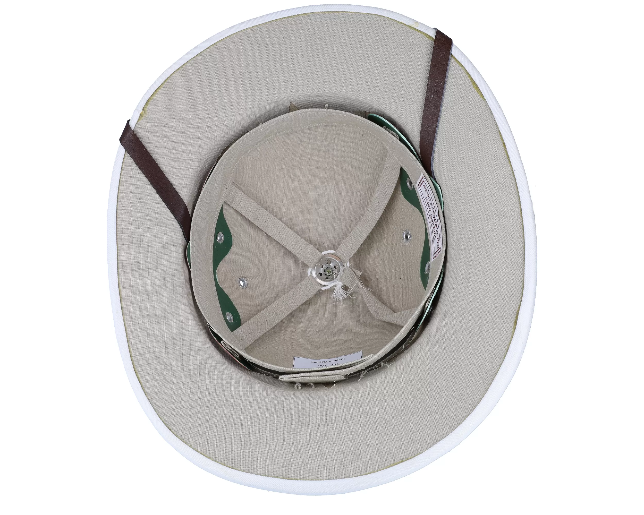 French Pith White Helmet - Village Hats 4 French Pith White Helmet - Village Hats - Image 4