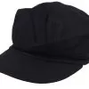 Wool Blend Baker Boy Cap Black Vega Cap - Sur La Tête