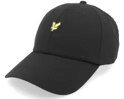 Seersucker Baseball Cap Jet Black Dad Cap - Lyle & Scott