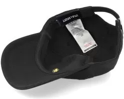 Seersucker Baseball Cap Jet Black Dad Cap - Lyle & Scott -Fashion Hat Online 5059775377645 5