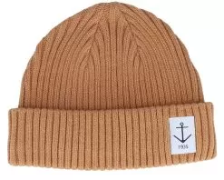 Smula Light Brown Short Beanie - Resteröds