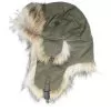 Taslan/Faux Fur Army/Racoon Natural Trapper - MJM Hats