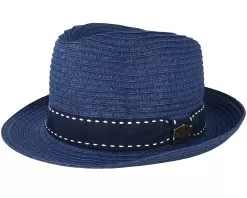 Barcelona Paper Navy Trilby - MJM Hats