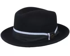 Alberto 100 % Wool Black Fedora - MJM Hats