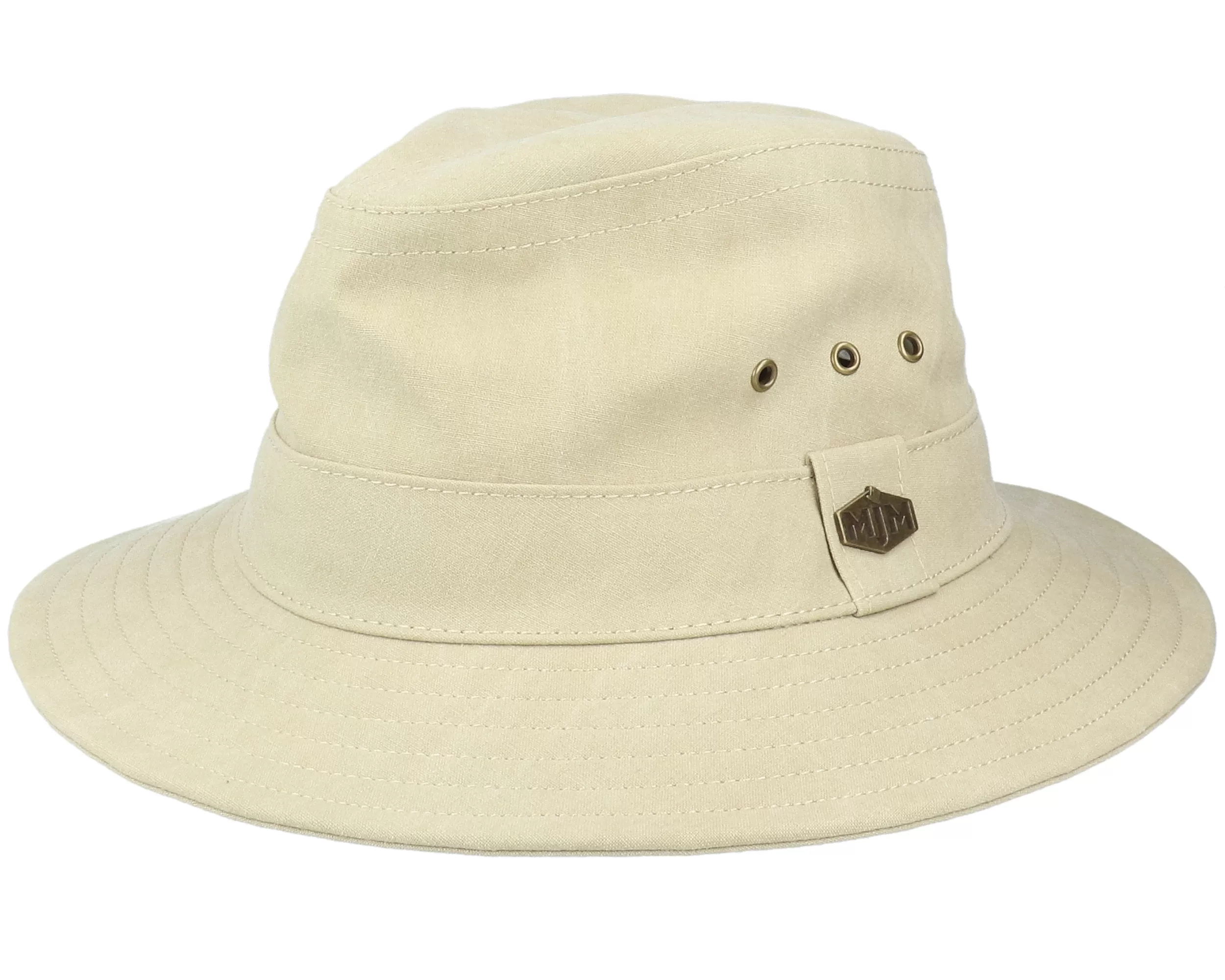 Assen Washed Cotton Beige Hat - MJM Hats 1 Assen Washed Cotton Beige Hat - MJM Hats
