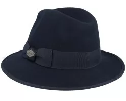 Mauk Woolfelt Wr Crush Black Fedora - MJM Hats -Fashion Hat Online 5704637850520 2