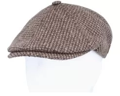 Rebel Eco Virgin Wool Brown Flat Cap - MJM Hats -Fashion Hat Online 5704637857420 5