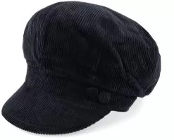 Sophie W Cotton Black Vega Cap - MJM Hats