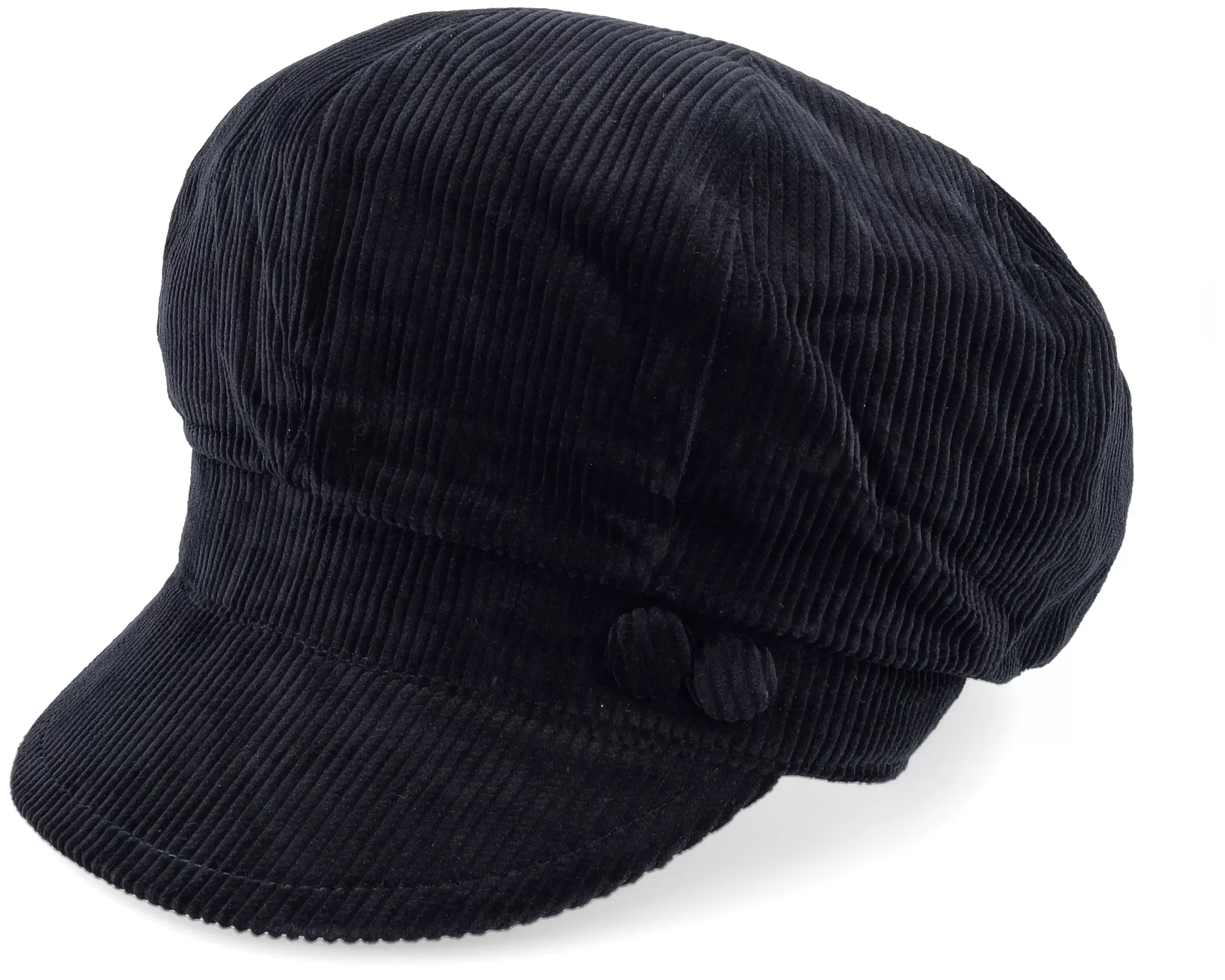Sophie W Cotton Black Vega Cap - MJM Hats 1 Sophie W Cotton Black Vega Cap - MJM Hats