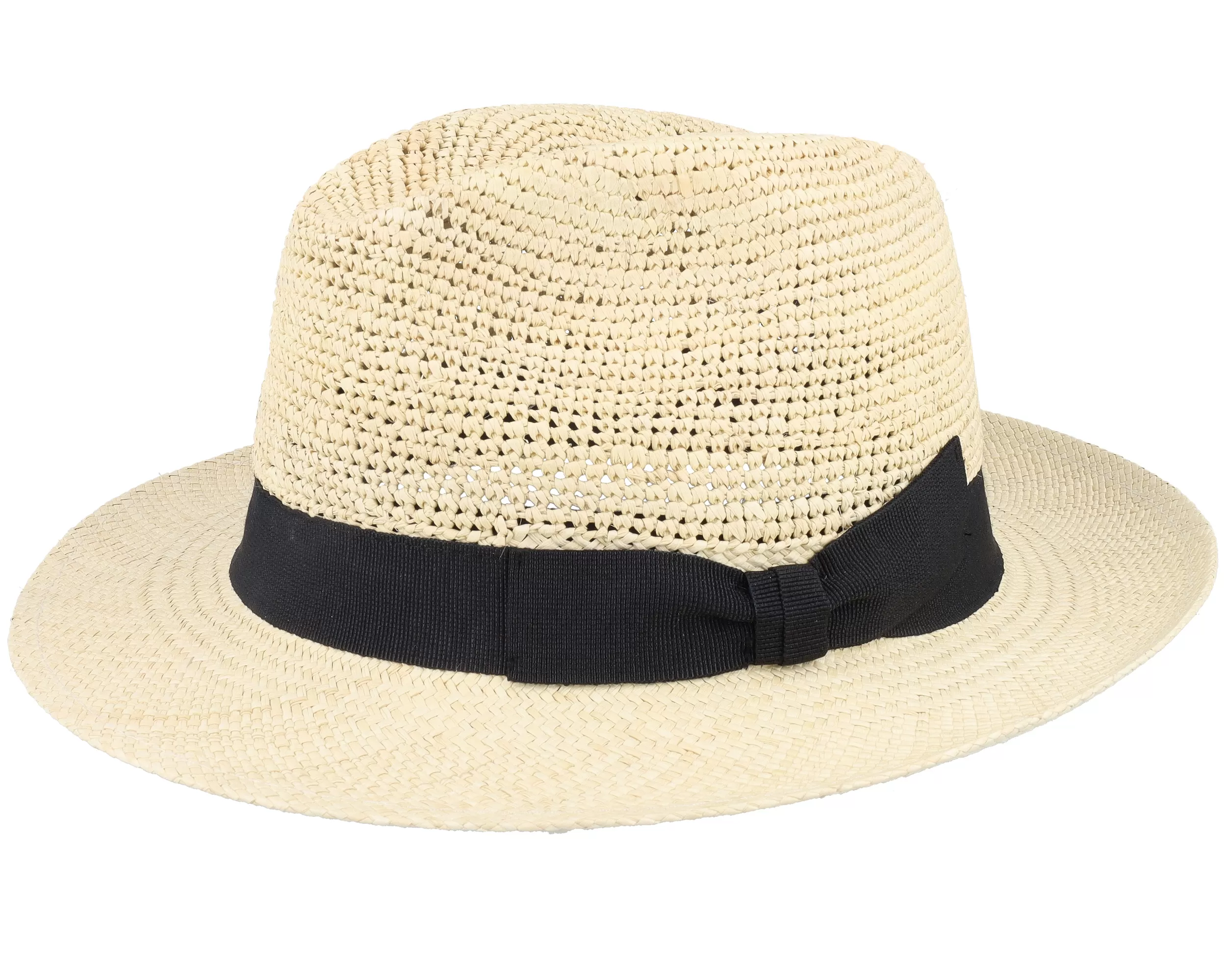 Blue Line Tom Crochet Panama Natural Straw Hat - MJM Hats 1 Blue Line Tom Crochet Panama Natural Straw Hat - MJM Hats