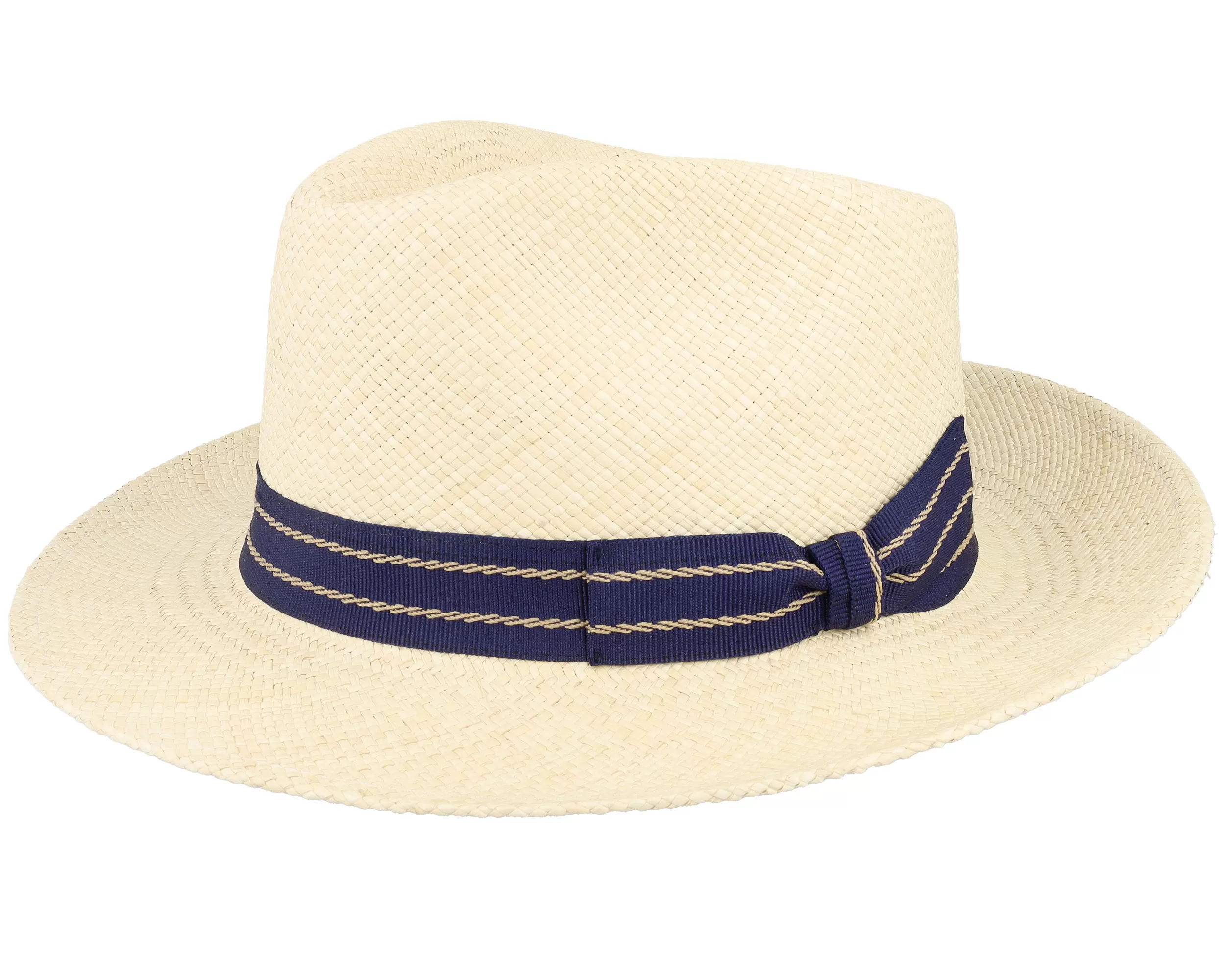 Blue Line Tino Panama Natural Straw Hat - MJM Hats 1 Blue Line Tino Panama Natural Straw Hat - MJM Hats