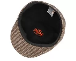 Country Harris Tweed Brown Flat Cap - MJM Hats -Fashion Hat Online 5704637907927 4