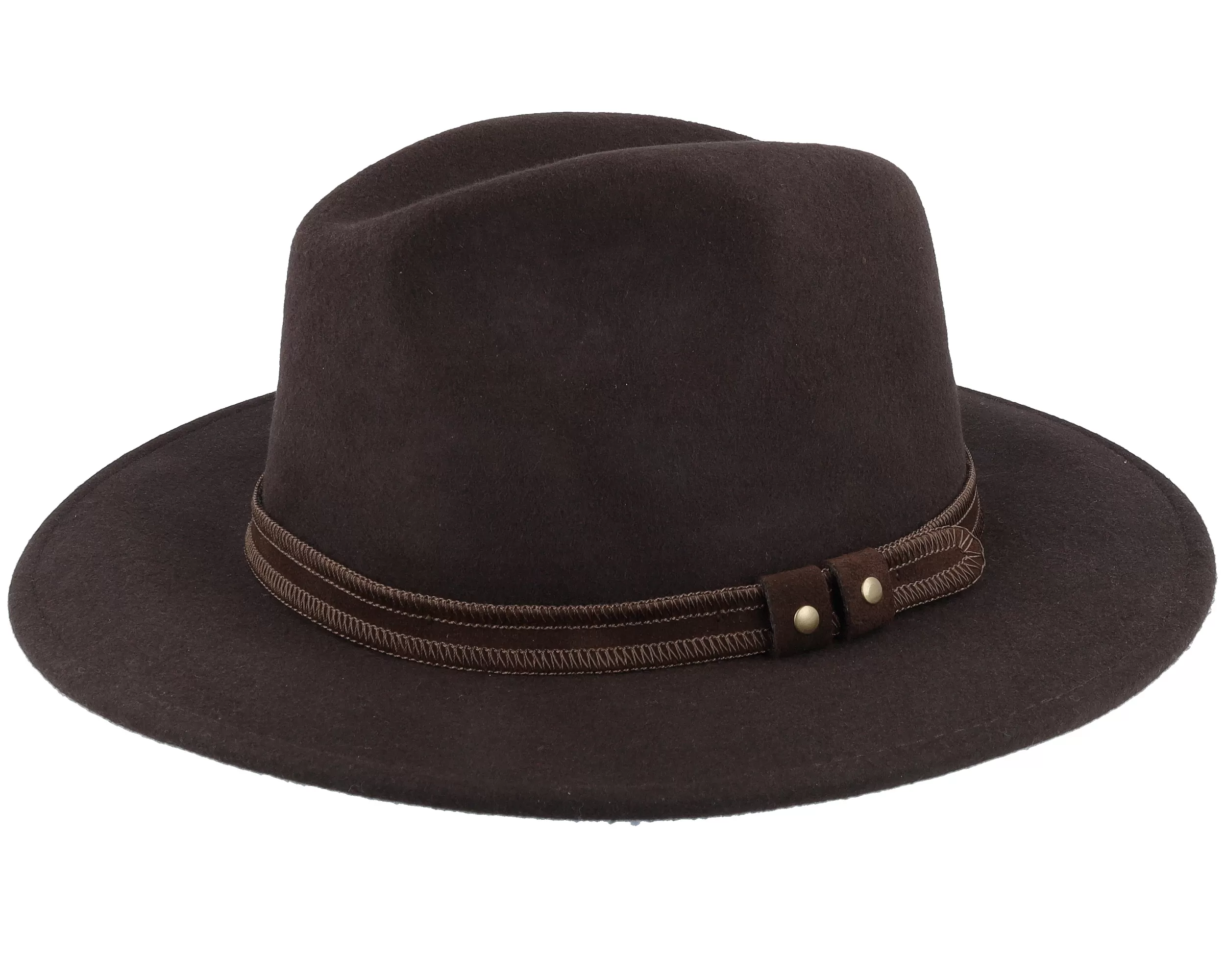 Pati Wool W.p/Crushable Dark Brown Fedora - MJM Hats 1 Pati Wool W.p/Crushable Dark Brown Fedora - MJM Hats