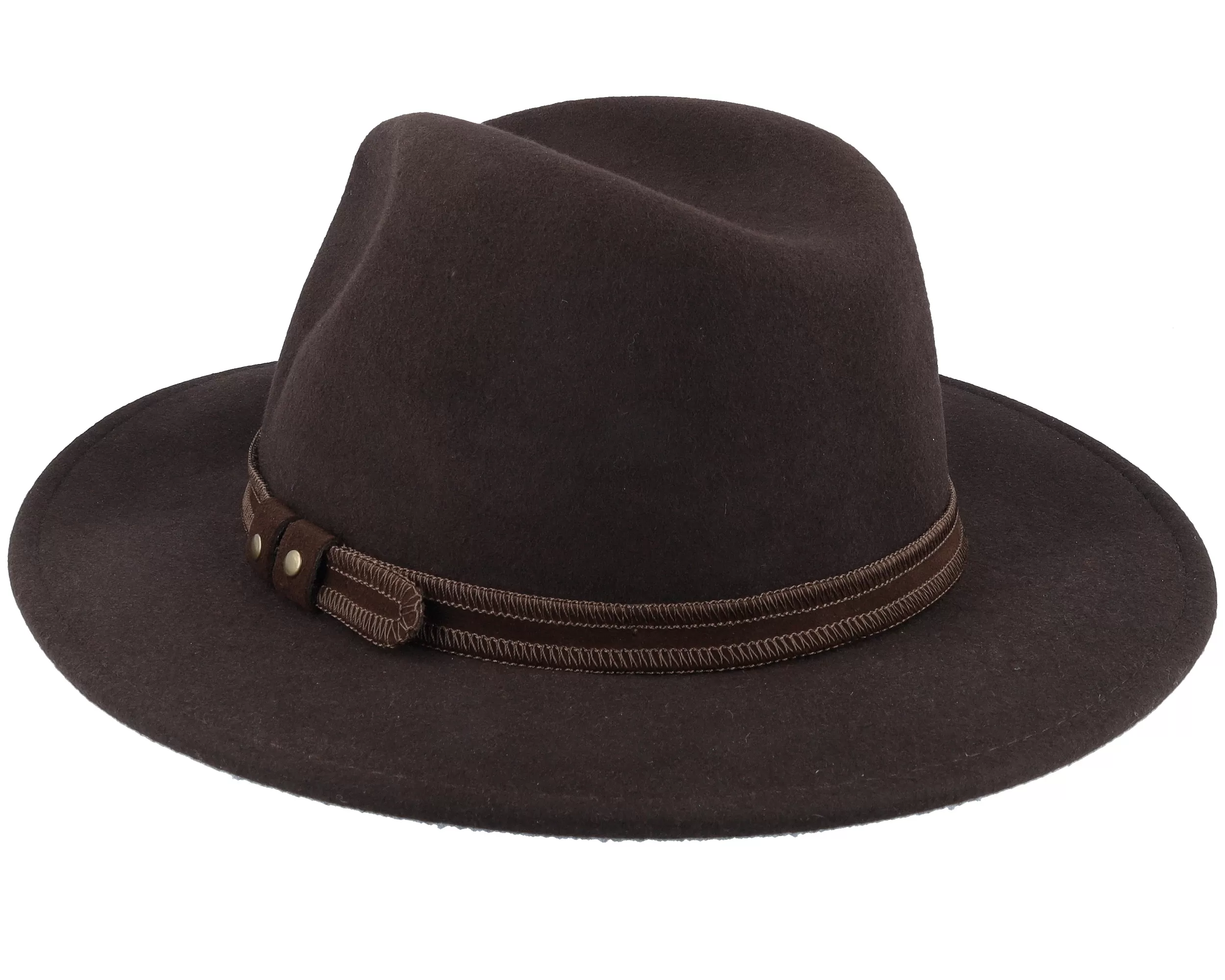 Pati Wool W.p/Crushable Dark Brown Fedora - MJM Hats 2 Pati Wool W.p/Crushable Dark Brown Fedora - MJM Hats - Image 2