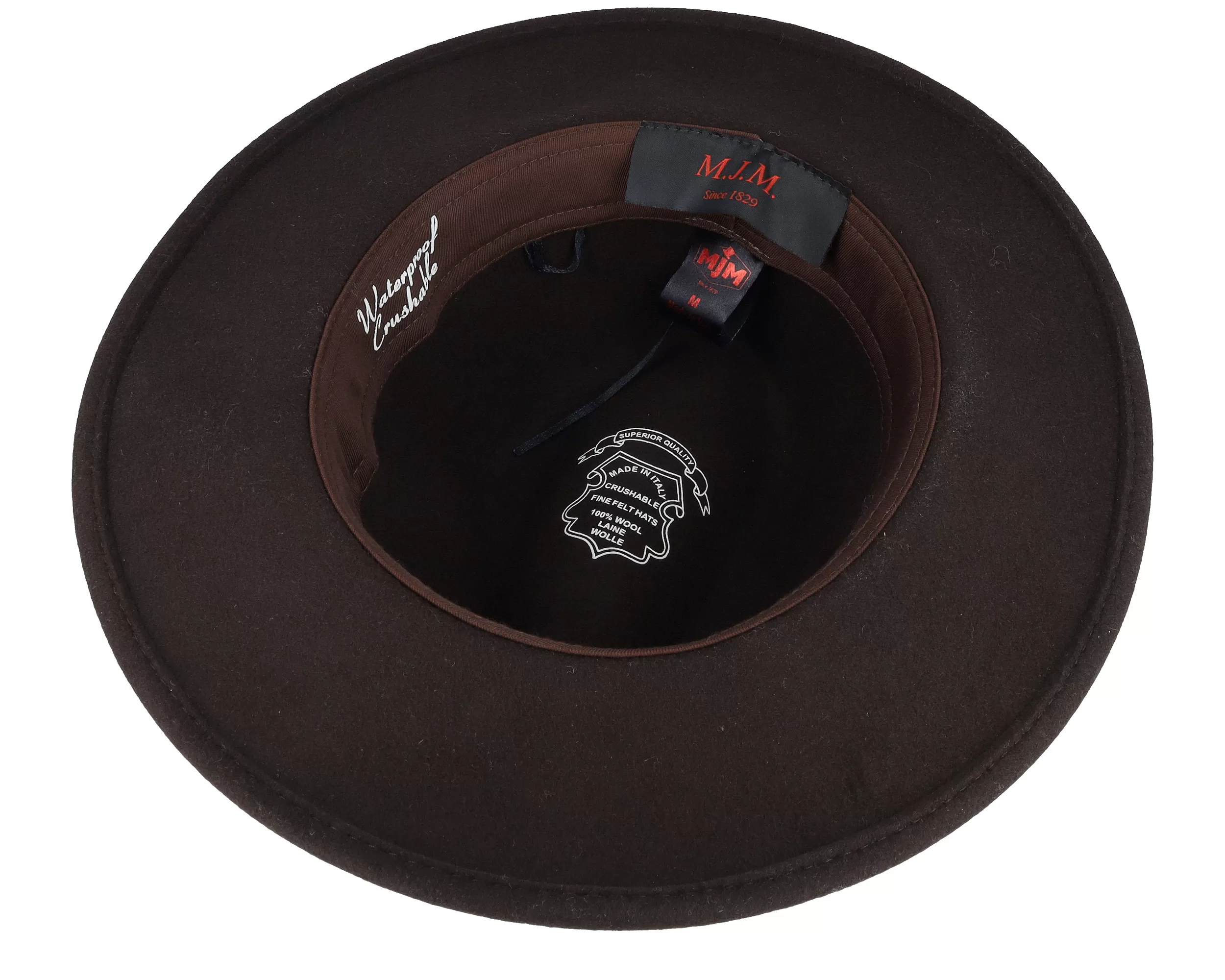 Pati Wool W.p/Crushable Dark Brown Fedora - MJM Hats 4 Pati Wool W.p/Crushable Dark Brown Fedora - MJM Hats - Image 4