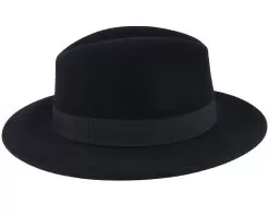 Blue Line Brazil Wool/Cashmere Black Fedora - MJM Hats -Fashion Hat Online 5704637913140 3