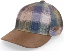 Baseball Silk Brown Check Fitted - MJM Hats