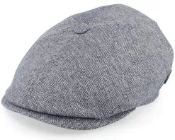 Rebel Silk/Wool Grey Flat Cap - MJM Hats