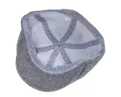 Rebel Silk/Wool Grey Flat Cap - MJM Hats -Fashion Hat Online 5704637927123 5