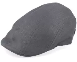 Maddy Organic Hemp Dark Grey Flat Cap - MJM Hats