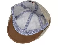 Broker Linen/Cotton Beige Flat Cap - MJM Hats -Fashion Hat Online 5704637928526 4
