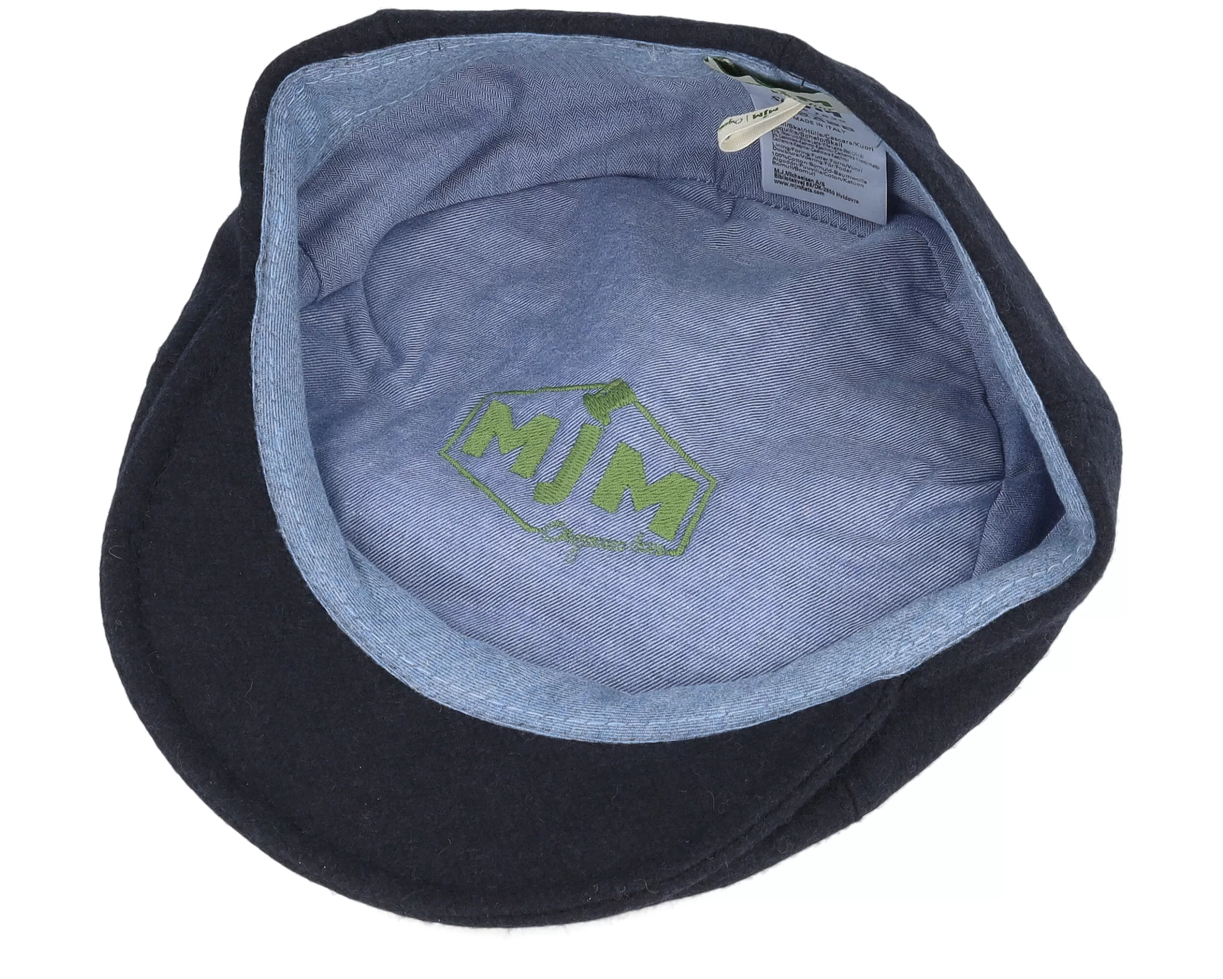 Rebel 32 Organic Wool/Cashmere Black Flat Cap - MJM Hats 4 Rebel 32 Organic Wool/Cashmere Black Flat Cap - MJM Hats - Image 4