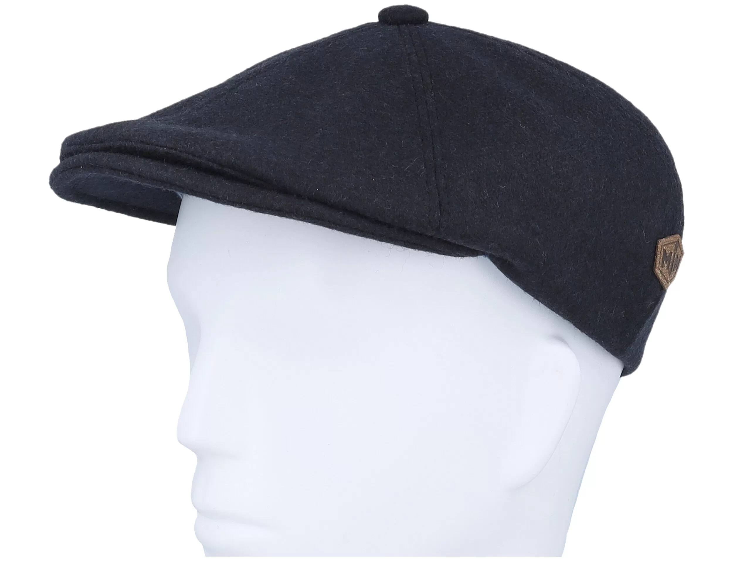 Rebel 32 Organic Wool/Cashmere Black Flat Cap - MJM Hats 5 Rebel 32 Organic Wool/Cashmere Black Flat Cap - MJM Hats - Image 5