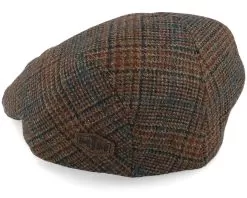 Daffy 3 32 Virgin Wool Brown Check Flat Cap - MJM Hats 8 Daffy 3 32 Virgin Wool Brown Check Flat Cap - MJM Hats -Fashion Hat Online 5704637948128 3