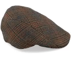 Daffy 3 32 Virgin Wool Brown Check Flat Cap - MJM Hats 9 Daffy 3 32 Virgin Wool Brown Check Flat Cap - MJM Hats -Fashion Hat Online 5704637948128 4