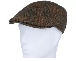 Daffy 3 32 Virgin Wool Brown Check Flat Cap - MJM Hats 11 Daffy 3 32 Virgin Wool Brown Check Flat Cap - MJM Hats -Fashion Hat Online 5704637948128 6