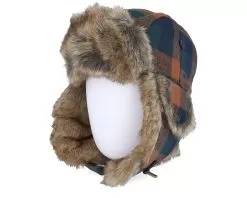 Rex Faux Fur Rust Check Trapper - MJM Hats -Fashion Hat Online 5704637953429 3
