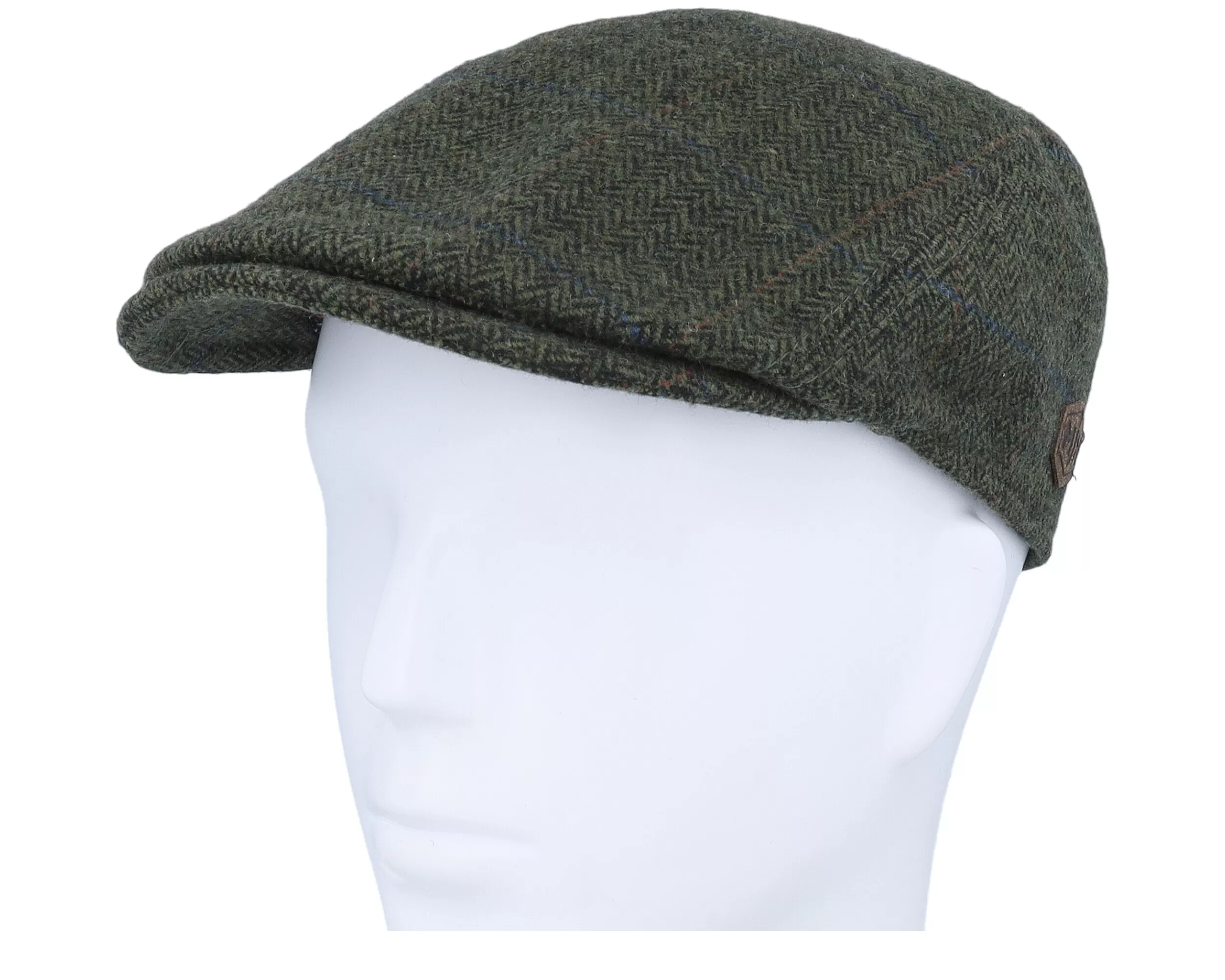 Bang 32 Wool Mix Green Herringbone Flat Cap - MJM Hats 5 Bang 32 Wool Mix Green Herringbone Flat Cap - MJM Hats - Image 5