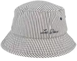 Twill Stripe Hat Off White/Dark Navy Stripe Bucket - Santa Cruz