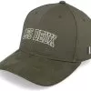 Blake Suede Baseball Cap Olive Night/Ivory Adjustable - Les Deux