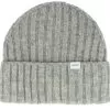 Wells Fleck Rib Beanie Grey Melange Cuff - Les Deux
