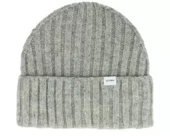 Wells Fleck Rib Beanie Grey Melange Cuff - Les Deux