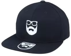 Logo Black Fitted - Bearded Man