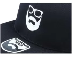 Logo Black Fitted - Bearded Man -Fashion Hat Online 701126 2 5
